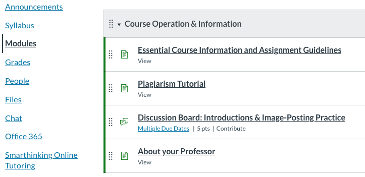 online course design